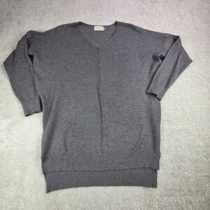 Dreamers V Neck Pullover Sweater Womens Size M/L Oversized Soft Lounge‎ Fall